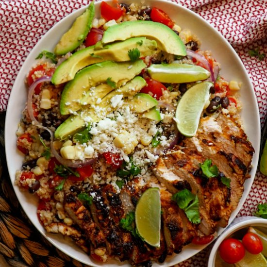 Grilled Chicken Quinoa Bowls