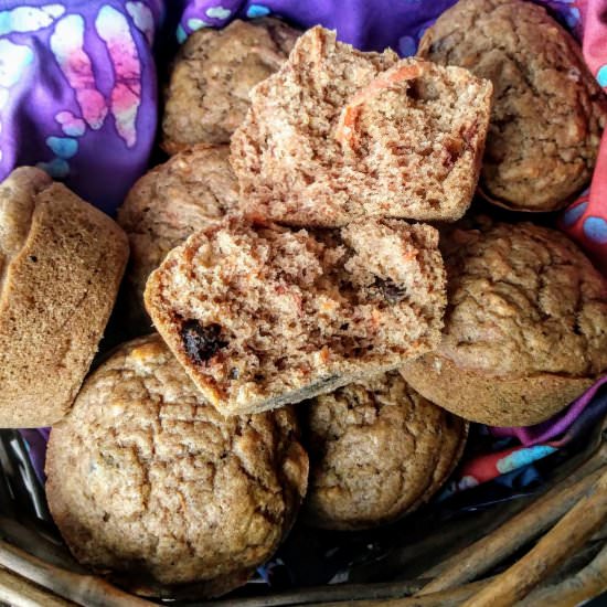 Amazing Carrot Raisin Muffins