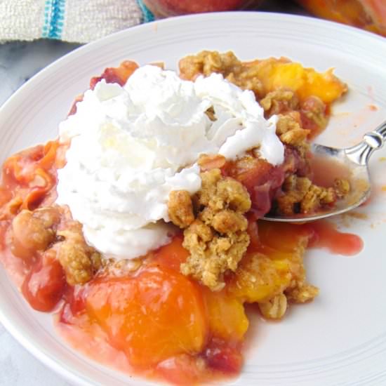 Homemade Peach Crisp