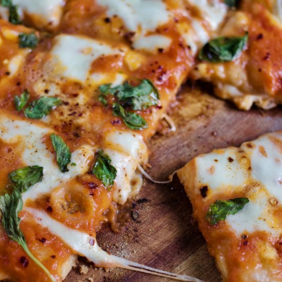 Grilled Margherita Pizza