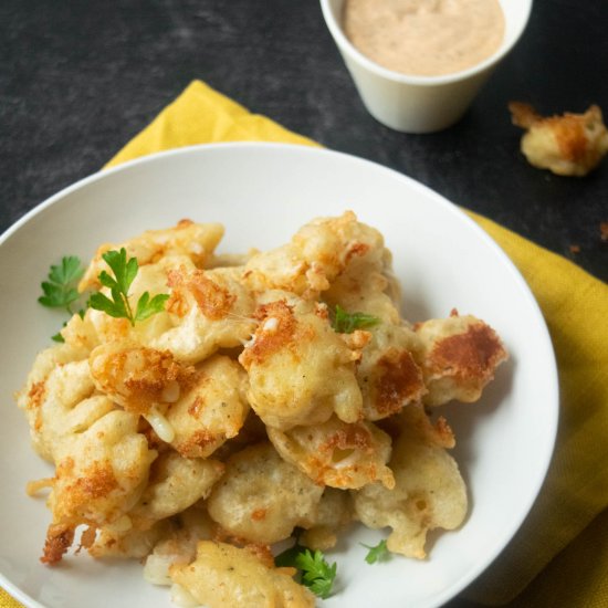 Pickle Battered Cheese Curds