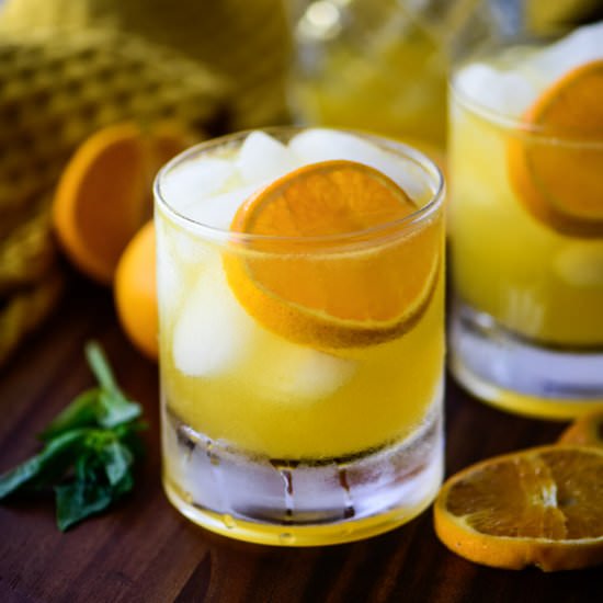 Mandarin Orange Crush Cocktail