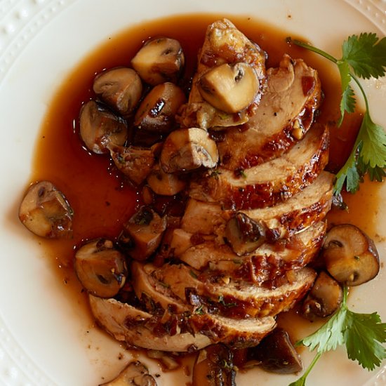 Mushroom Marsala Sauce over Chicken