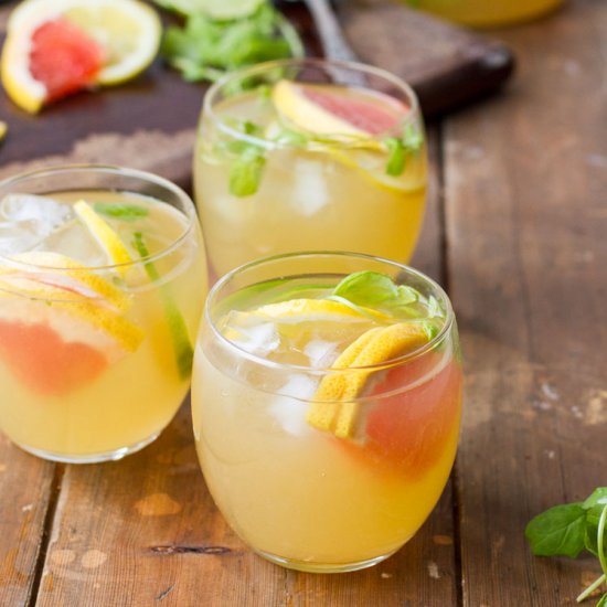 Grapefruit Mint Iced Green Tea