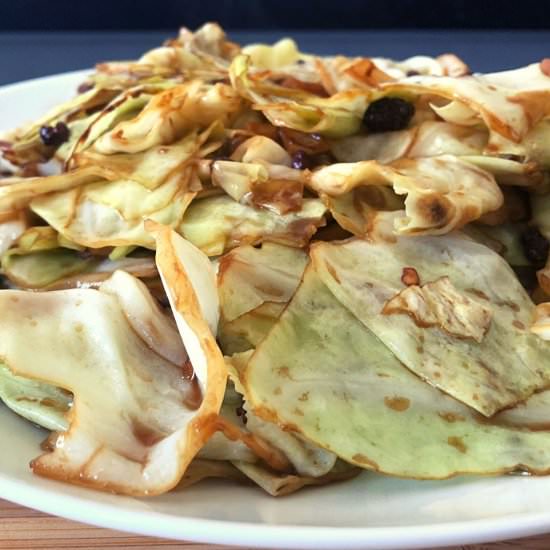 Vegan Stir Fry Shredded Cabbage