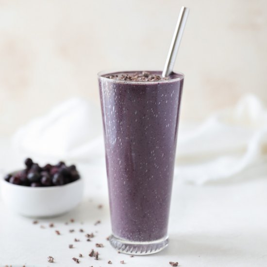 Cacao Blueberry Smoothie