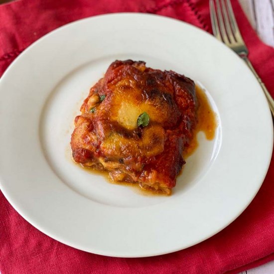 Traditional Eggplant Parmigiana