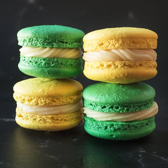 Refreshing Lemon and Mint Macarons