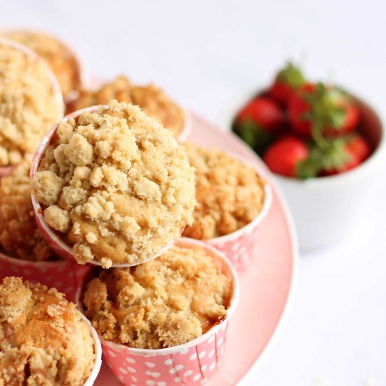 Bakery Style Strawberry Muffins