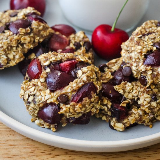 Cherry Banana Oat Cookies