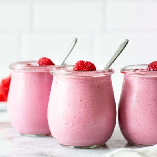 Vegan Raspberry Pudding