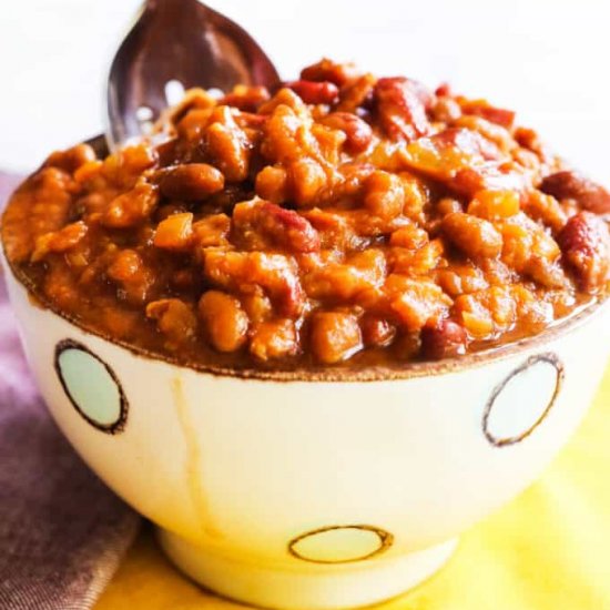 Slow Cooker Baked Beans