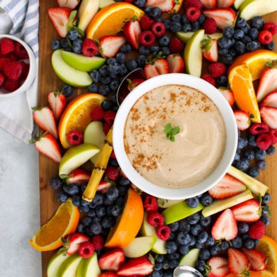 Maple Cinnamon Cashew Fruit Dip