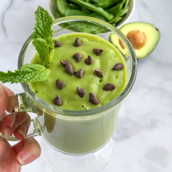 Healthy Avocado Mint Smoothie