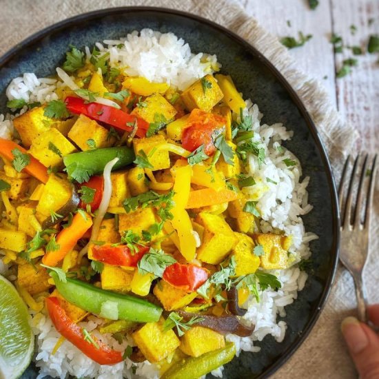 Quick Vegan Thai Curry (No Oil)