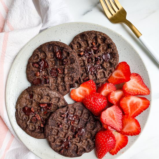 Vegan Chocolate Waffles