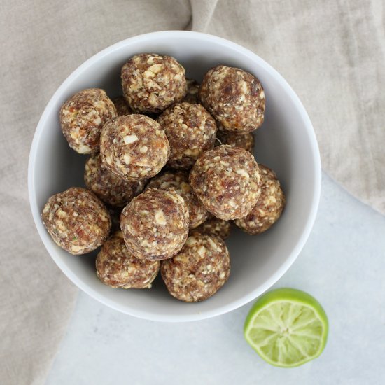 No Bake Key Lime Pie Energy Balls