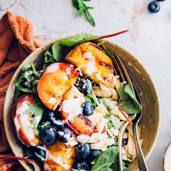 grilled peach salad