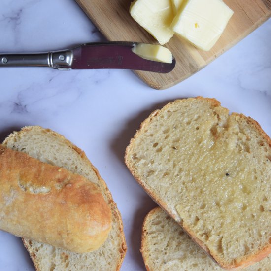 Easy No Knead Loaf Bread