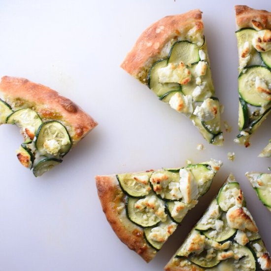 Zucchini & Goat Cheese Pizza