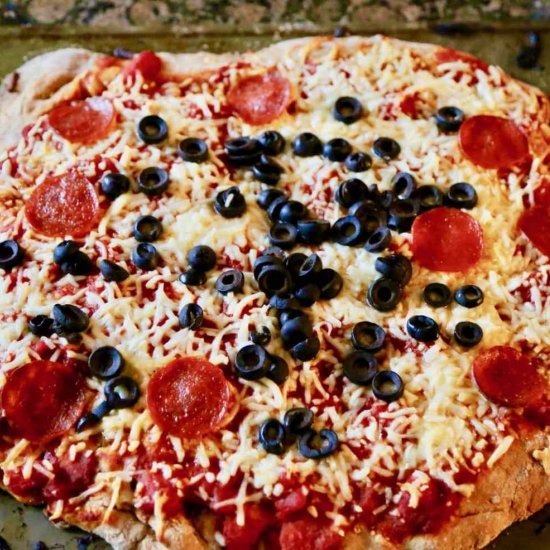 Homemade Whole Wheat Pizza