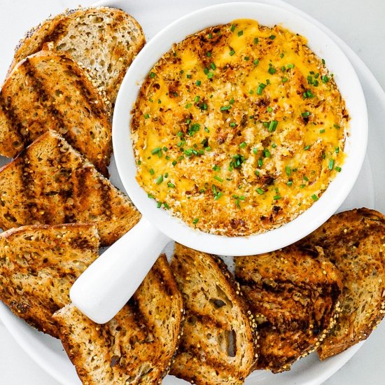 Cheesy Roasted Broccoli Dip