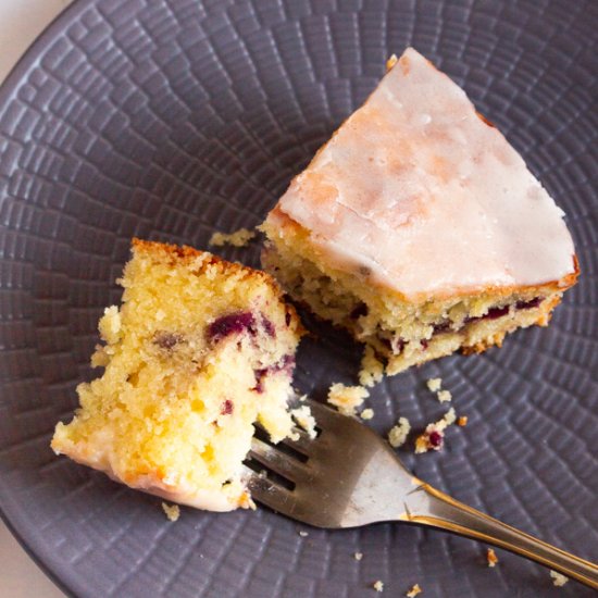 Lemon Blackberry Swirl Cake