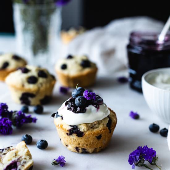 Blueberry Almond Muffins