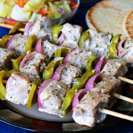 Oven Baked Pork Souvlaki