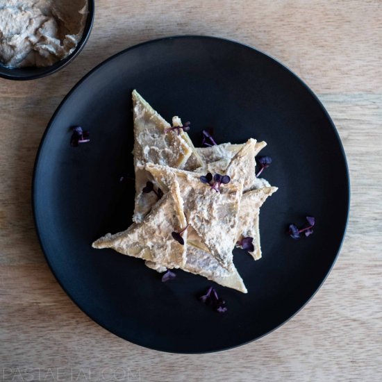 Bitter Greens Pansotti with Walnut