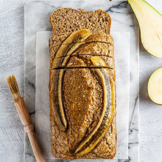 Vegan Banana Pear Bread