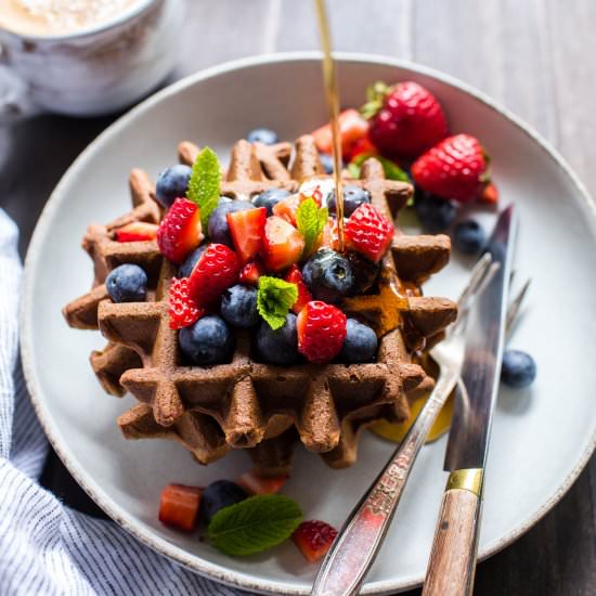 Gluten Free Sourdough Waffles