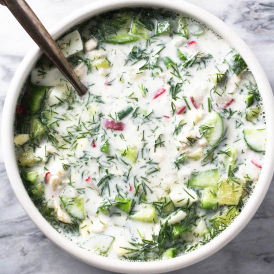 Okroshka (Russian Cold Soup)