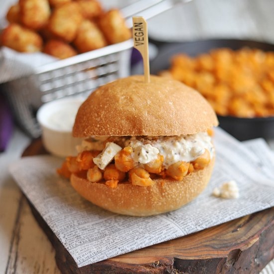 Buffalo chickpea sandwich