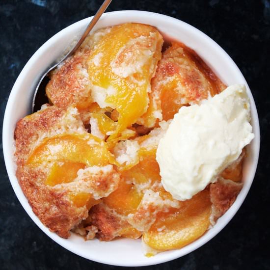 Peach cobbler