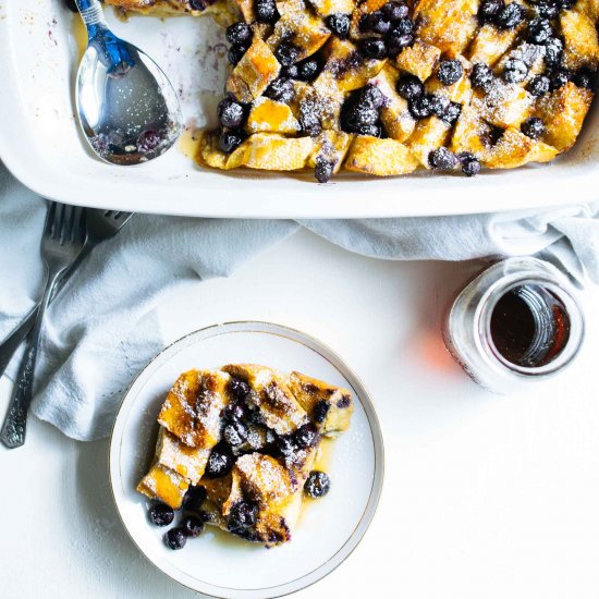 Blueberry French Toast Bake