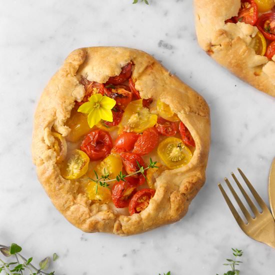 Cherry Tomato and Thyme Galette