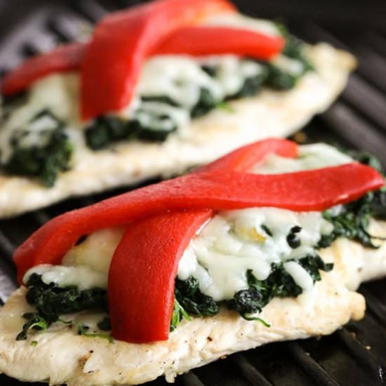 Grilled Chicken, Spinach, Mozzarella