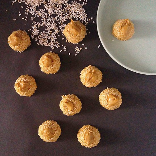 Peanut Butter Amaranth Pops Bites