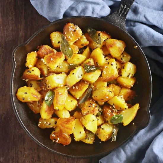 Indian Pan Roasted Potatoes