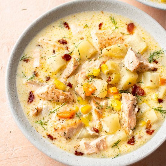 salmon chowder