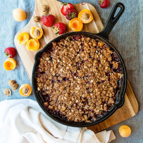 Strawberry Apricot Crisp