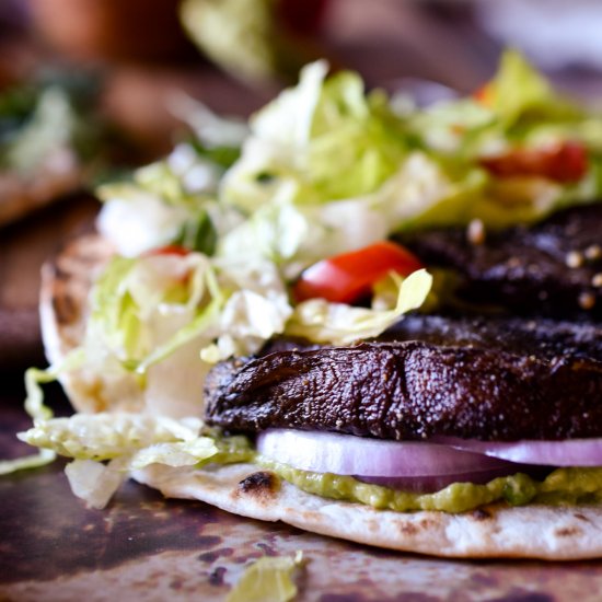 ROASTED PORTOBELLO MUSHROOM TACOS