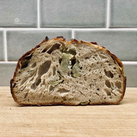 Artichoke and Parmesan Sourdough