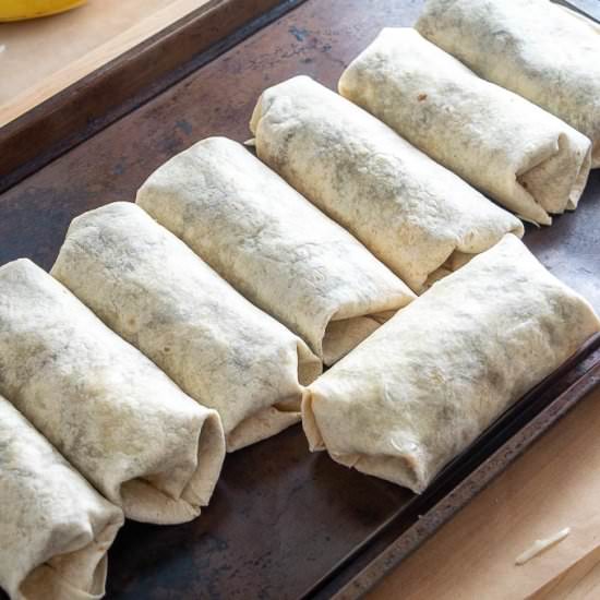 Spicy Bean and Egg Burritos