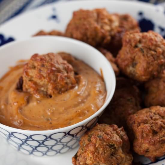 Cheddar Bay Chorizo Balls