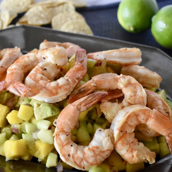 Shrimp Mango Cucumber Salad Salsa