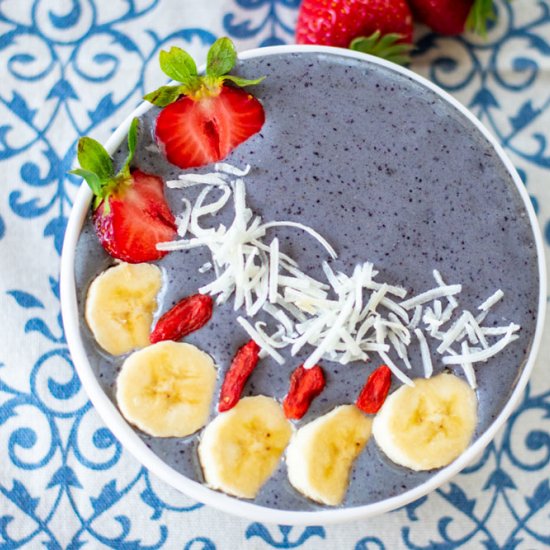 Banana Blueberry Smoothie Bowl