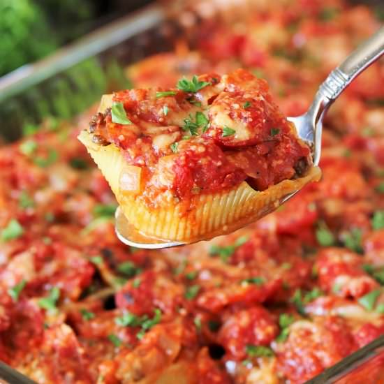 Ground Beef Stuffed Shells