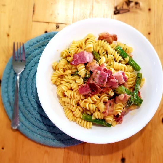 Asparagus Mac & Cheese